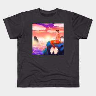 Watching the Sunset Kids T-Shirt